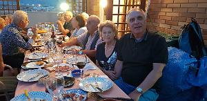HOMMAGE A N.D. DE SANTA CRUZ A DALIAS DU 7 AU 10 JUIN 2019 (737) REPAS CHEZ ANGE AVANT LE DEPART 